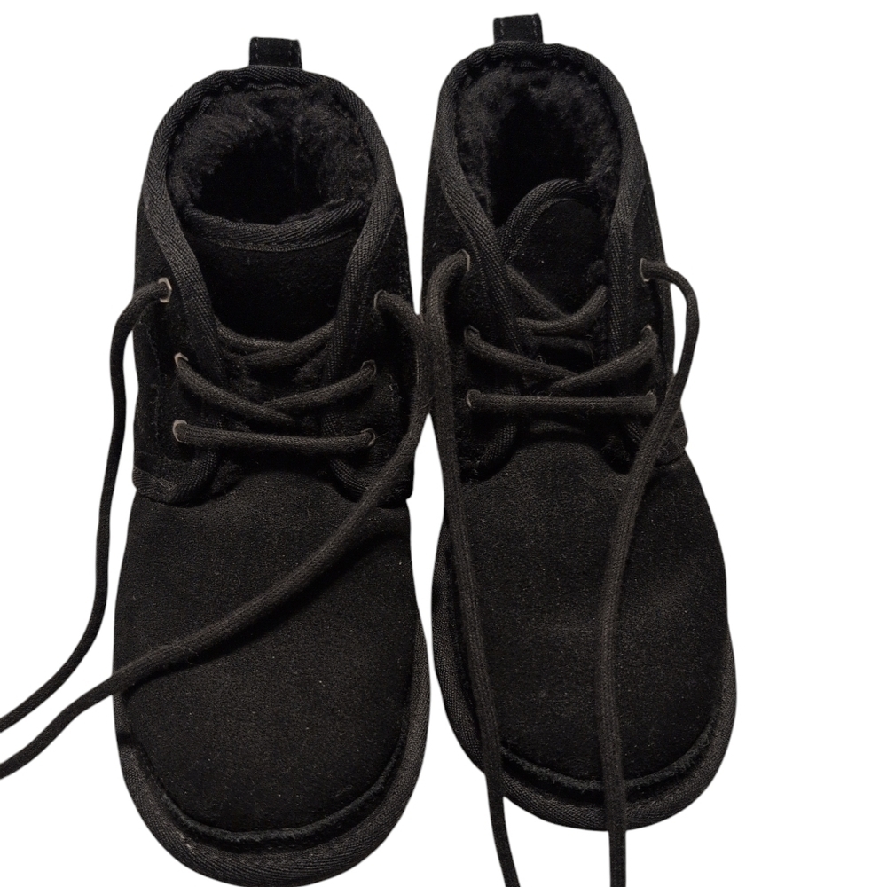 UGG Neumel II Kids Black Lace-Up Boots - Picture 4 of 5